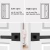 imageProbrico 2 Pack Dummy Levers in Matte Black FinishHeavy Duty NonTurning Interior Door Handles Reversible Half Dummy Levers for Closet PantryBlack