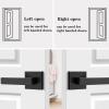 imageProbrico 2 Pack Dummy Levers in Matte Black FinishHeavy Duty NonTurning Interior Door Handles Reversible Half Dummy Levers for Closet PantryBlack