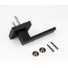 imageProbrico 2 Pack Dummy Levers in Matte Black FinishHeavy Duty NonTurning Interior Door Handles Reversible Half Dummy Levers for Closet PantryBlack