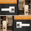 imageProbrico 2 Pack Dummy Levers in Matte Black FinishHeavy Duty NonTurning Interior Door Handles Reversible Half Dummy Levers for Closet PantryBrushed Nickel