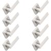 imageProbrico 2 Pack Dummy Levers in Matte Black FinishHeavy Duty NonTurning Interior Door Handles Reversible Half Dummy Levers for Closet PantryBrushed Nickel