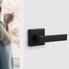 imageProbrico 2 Pack Dummy Levers in Matte Black FinishHeavy Duty NonTurning Interior Door Handles Reversible Half Dummy Levers for Closet PantryOil Rubbed Bronze