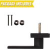 imageProbrico 2 Pack Dummy Levers in Matte Black FinishHeavy Duty NonTurning Interior Door Handles Reversible Half Dummy Levers for Closet PantryOil Rubbed Bronze