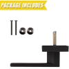 imageProbrico 2 Pack Dummy Levers in Matte Black FinishHeavy Duty NonTurning Interior Door Handles Reversible Half Dummy Levers for Closet PantryOil Rubbed Bronze