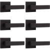 imageProbrico 2 Pack Dummy Levers in Matte Black FinishHeavy Duty NonTurning Interior Door Handles Reversible Half Dummy Levers for Closet PantryOil Rubbed Bronze