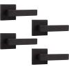 imageProbrico 2 Pack Dummy Levers in Matte Black FinishHeavy Duty NonTurning Interior Door Handles Reversible Half Dummy Levers for Closet PantryOil Rubbed Bronze