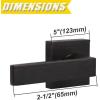 imageProbrico 2 Pack Dummy Levers in Matte Black FinishHeavy Duty NonTurning Interior Door Handles Reversible Half Dummy Levers for Closet PantryOil Rubbed Bronze