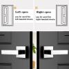 imageProbrico 2 Pack Dummy Levers in Matte Black FinishHeavy Duty NonTurning Interior Door Handles Reversible Half Dummy Levers for Closet PantryPolished Chrome