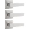imageProbrico 2 Pack Half Dummy Levers in Satin Nickel NonTurning Function Door Handles SetSquare Bar Modern StyleSingle DummyUniversal HandingHeavy DutyBrushed Nickel