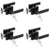 imageProbrico Black Door Handle with Different Keys Heavy Duty Flat Square Entry Door Lever Locks Reversible for Left and Right Handed Doors Door Levers Lockset for Interior and Exterior Doors 3 PackBlack
