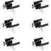 imageProbrico Black Door Handle with Different Keys Heavy Duty Flat Square Entry Door Lever Locks Reversible for Left and Right Handed Doors Door Levers Lockset for Interior and Exterior Doors 3 PackBlack
