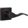 imageProbrico Decorative Inactive Right Handed Lever in Oil Rubbed Bronze Square Rosette Single Dummy Door Handle with a Traditional Wave Design for Interior Hall Closets or Pantry Doors 1 Pack