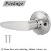 imageProbrico Dummy Door LockNonLocking Function Door Handles in Brushed Nickel for Right or Left Handed Universal Lever