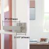 imageProbrico NonTurning HalfDummy Lever in Satin Nickel Stainless Steel Square Bar Single Dummy Lever Heavy Duty Handle for Closet Balcony Pantry or French DoorsExposed Screws 1 PackBrushed Nickel