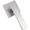 imageProbrico NonTurning HalfDummy Lever in Satin Nickel Stainless Steel Square Bar Single Dummy Lever Heavy Duty Handle for Closet Balcony Pantry or French DoorsExposed Screws 1 PackBrushed Nickel