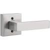 imageProbrico NonTurning HalfDummy Lever in Satin Nickel Stainless Steel Square Bar Single Dummy Lever Heavy Duty Handle for Closet Balcony Pantry or French DoorsExposed Screws 1 PackBrushed Nickel