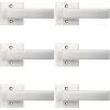 imageProbrico NonTurning HalfDummy Lever in Satin Nickel Stainless Steel Square Bar Single Dummy Lever Heavy Duty Handle for Closet Balcony Pantry or French DoorsExposed Screws 1 PackBrushed Nickel
