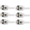 imageProbrico Square Keyed Alike Entry Levers Satin Nickel Heavy Duty Entrance Levers Door Locks Reversible Rectangle Levers for RightLeft Handed Doors 2 PackBrushed Nickel