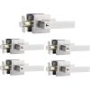 imageProbrico Square Keyed Alike Entry Levers Satin Nickel Heavy Duty Entrance Levers Door Locks Reversible Rectangle Levers for RightLeft Handed Doors 2 PackBrushed Nickel