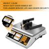 imageProbrico Square Keyed Alike Entry Levers Satin Nickel Heavy Duty Entrance Levers Door Locks Reversible Rectangle Levers for RightLeft Handed Doors 2 PackBlack