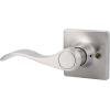 imageProbrico Wave Design LeftHanded HalfDummy Levers Decorative Inactive Left Handed Lever in Satin Nickel Single Dummy Door Handle for Interior Hall Closets or Pantry Doors 1 Pack