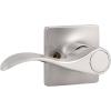 imageProbrico Wave Design LeftHanded HalfDummy Levers Decorative Inactive Left Handed Lever in Satin Nickel Single Dummy Door Handle for Interior Hall Closets or Pantry Doors 1 Pack