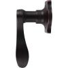 imageProbrico Wave Door Lever with Camelot Trim NonTurning Lock in Oil Rubbed Bronze Half Dummy Closet Door Handle Bedroom BiFold Door Knobs  Left Handed