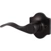 imageProbrico Wave Door Lever with Camelot Trim NonTurning Lock in Oil Rubbed Bronze Half Dummy Closet Door Handle Bedroom BiFold Door Knobs  Left Handed