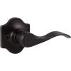 imageProbrico Wave Door Lever with Camelot Trim NonTurning Lock in Oil Rubbed Bronze Half Dummy Closet Door Handle Bedroom BiFold Door Knobs  Right Handed