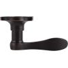 imageProbrico Wave Door Lever with Camelot Trim NonTurning Lock in Oil Rubbed Bronze Half Dummy Closet Door Handle Bedroom BiFold Door Knobs  Right Handed