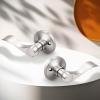 imageProbrico Wave Style Handle Dummy Leverset LeftRight Hand Door Knobs Satin Nickel FinishBrushed Nickel