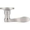 imageProbrico Wave Style Handle Dummy Leverset LeftRight Hand Door Knobs Satin Nickel FinishBrushed Nickel