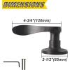 imageProbrico Wave Style Handle Dummy Leverset LeftRight Hand Door Knobs Satin Nickel FinishOil Rubbed Bronze