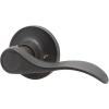 imageProbrico Wave Style Handle Dummy Leverset LeftRight Hand Door Knobs Satin Nickel FinishOil Rubbed Bronze