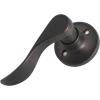 imageProbrico Wave Style Handle Dummy Leverset LeftRight Hand Door Knobs Satin Nickel FinishOil Rubbed Bronze