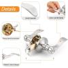 imageProbrico Wave Style Lever Handles Entrance Door Knobs Entry Door Locks Brushed NickelSatin Nickel