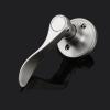 imageProbrico Wave Style Single Dummy Door Levers Dummy Door Handles Satin Nickel Finish Left Handed Pack of 61 Pack