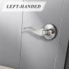 imageProbrico Wave Style Single Dummy Door Levers Dummy Door Handles Satin Nickel Finish Left Handed Pack of 61 Pack