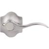 imageProbrico Dummy Door Handle Lever for Right Handed Door Wave Door Lever with Camelot Trim NonTurning Lock in Brushed Nickel Half Dummy Closet Door Handle Right Handed