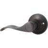 imageProbrico HalfDummy Door Levers Wave Style Oil Rubbed Bronze Door Locks HardwareLeft Handed 1 Pack