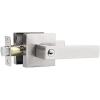 imageProbrico Keyed Entry Door Lever Satin Nickel Square Door Lever with Lock and Key for Bedroom Bathroom Reversible for RightLeft Handed Door 1 Pack