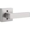 imageProbrico NonTurning HalfDummy Lever in Satin Nickel Stainless Steel Square Bar Single Dummy Lever Heavy Duty Handle for Closet Balcony Pantry or French DoorsExposed Screws 1 PackBrushed Nickel