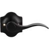 imageProbrico Wave Door Lever with Camelot Trim NonTurning Lock in Oil Rubbed Bronze Half Dummy Closet Door Handle Bedroom BiFold Door Knobs  Right Handed