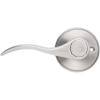 imageProbrico Wave Style Single Dummy Door Levers Dummy Door Handles Satin Nickel Finish Left Handed Pack of 61 Pack