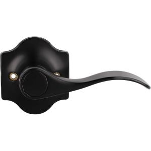 imageProbrico Wave Door Lever with Camelot Trim NonTurning Lock in Oil Rubbed Bronze Half Dummy Closet Door Handle Bedroom BiFold Door Knobs  Right Handed
