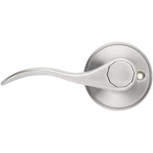 imageProbrico Wave Style Single Dummy Door Levers Dummy Door Handles Satin Nickel Finish Left Handed Pack of 61 Pack