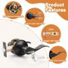 imageProbrico 2 Pack Wave Style Keyed Alike Entry Levers Exterior Interior Satin Nickel Keyed Door Handles with Lock and Same Keys Reversible for Right Left Handed DoorsOil Rubbed Bronze