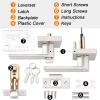 imageProbrico Entry Door Levers Brushed Nickel with Different Keys Heavy Duty Hardware for Exterior Front and Back DoorLockable Keyed Entrance LockUniversal HandlingTransitional Style 2 PackBrushed Nickel
