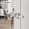 imageProbrico Heavy Duty Keyed Alike Entry Door Levers Entrance Door Locksets Satin Nickel Finished for Exterior Door and Front Door 5 Pack