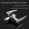 imageProbrico Keyed Alike Entry Door Levers Modern Flat Style Door Handles Satin Nickel Entrance Door Locks for Front Exterior Doors Reversible for Right ampamp Left Handed Doors 2 Pack